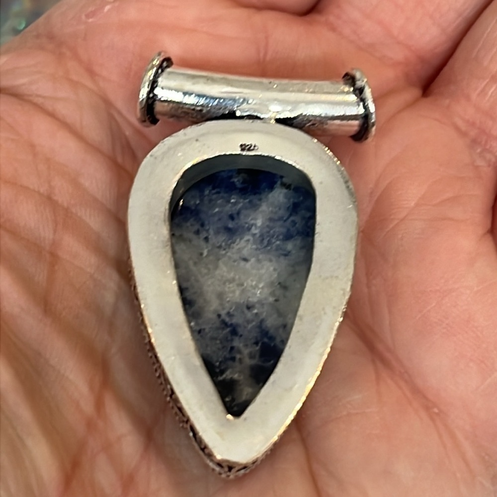 #580 Sodalite Handcrafted Pendant NWOT - Picture 8 of 17